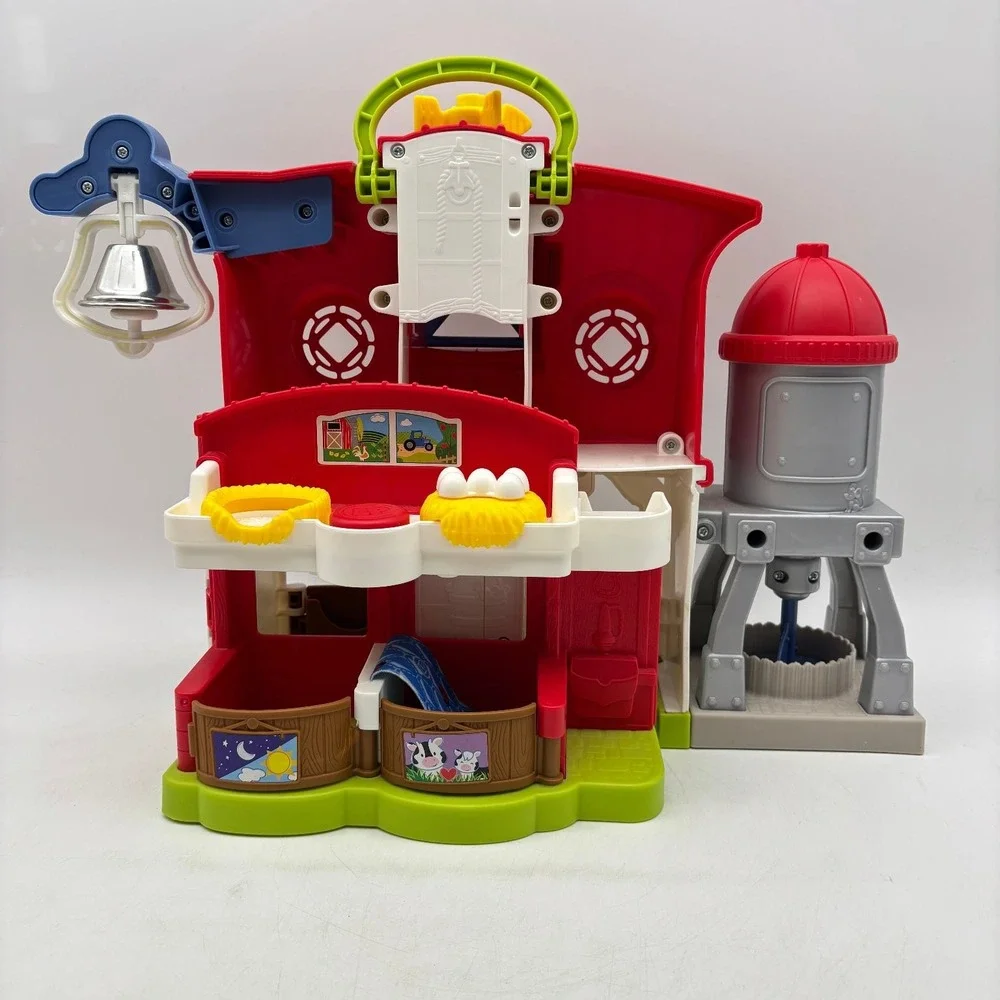 Fisher Price Little People Farm Barn Silo Bell Playset No Figures Animals